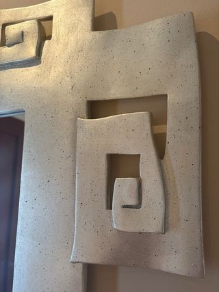 Espejo recibidor plateado