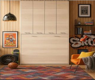 CAMA ABATIBLE CON ARMARIO SUPERIOR BSC4.