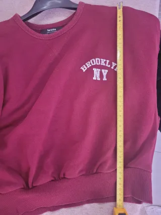 Bellissima Felpa corta Bershka Brooklyn NY XS