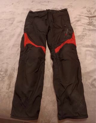 Pantalón Cordura Dainese Negro/Rojo