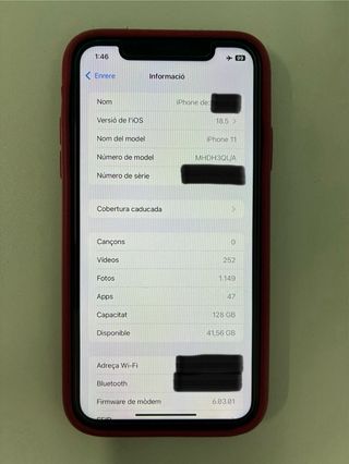 iPhone 11 - 128GB - Negro (impecable)