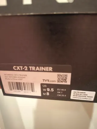 Zapatillas CrossFit TYR Rojas y Blancas