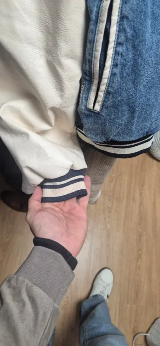 Chaqueta vaquera y beige XL