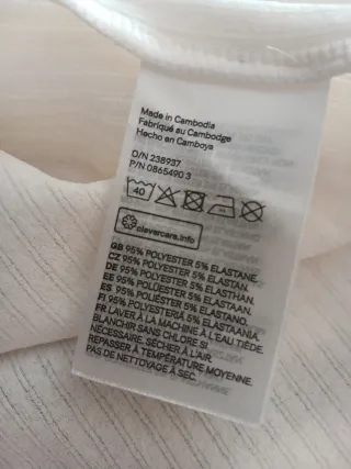 Coprispalle bianco con laccetto