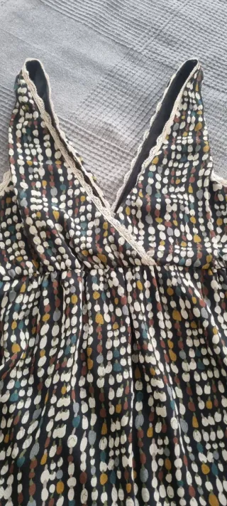 Vestido estampado corto