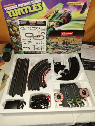 Scalextric carrera GO!!! Tortugas Ninja Slot Racin
