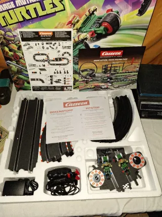 Scalextric carrera GO!!! Tortugas Ninja Slot Racin