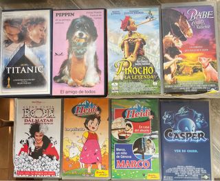 Lote 30 cintas VHS Películas Infantiles y familiar