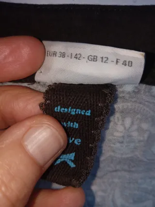 Canotta Vintage Fantasia Blu Marrone