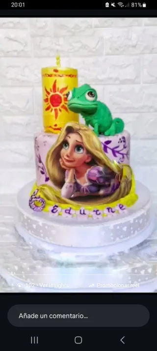 Tarta personalizada Enredados