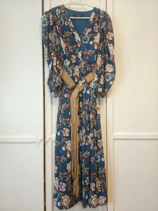 Vestido largo estampado floral