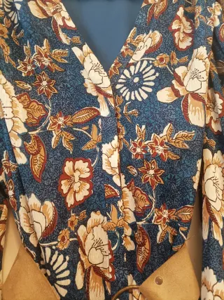 Vestido largo estampado floral