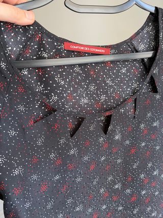 Vestido Comptoir des Cotonniers negro y rojo