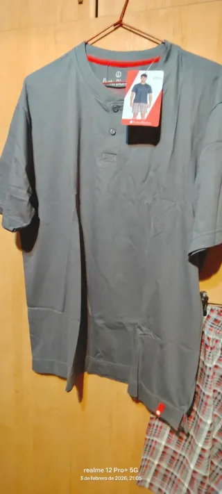 Pijama Corto Algodón Punto Blanco