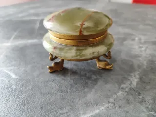 Portagioie vintage in onice