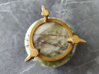 Portagioie vintage in onice