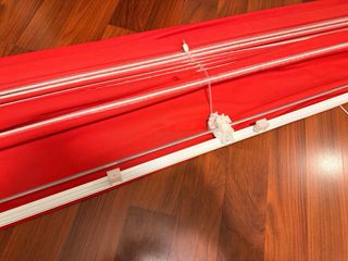 Estor enrollable rojo 210x202cm