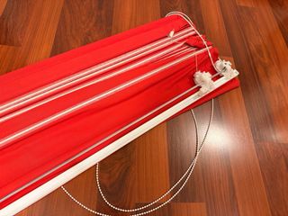 Estor enrollable rojo 210x202cm