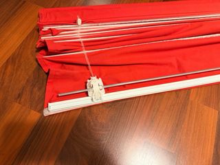 Estor enrollable rojo 210x202cm