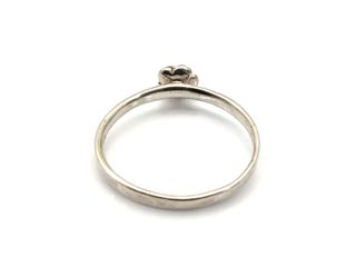 sortija plata 925mm con piedra con circonita