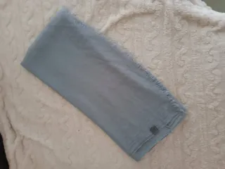 Pashmina misto cachemire grigia