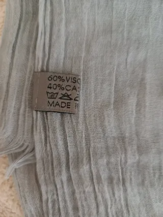 Pashmina misto cachemire grigia