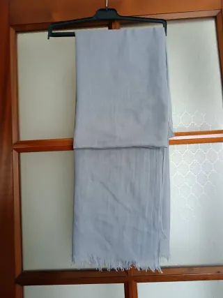 Pashmina misto cachemire grigia