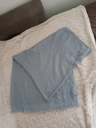 Pashmina misto cachemire grigia