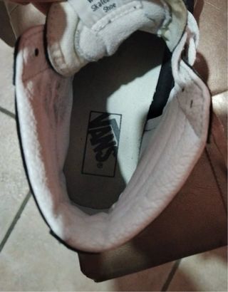 Vans Sk8-Hi Platform nere e bianche