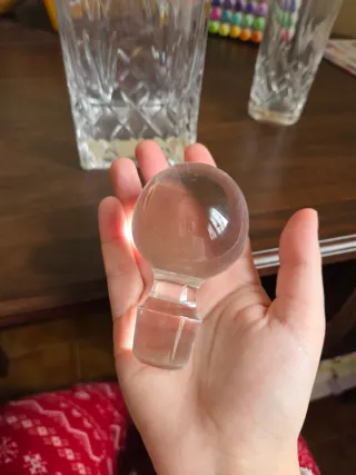 Set Decanter in cristallo al piombo con bicchiere