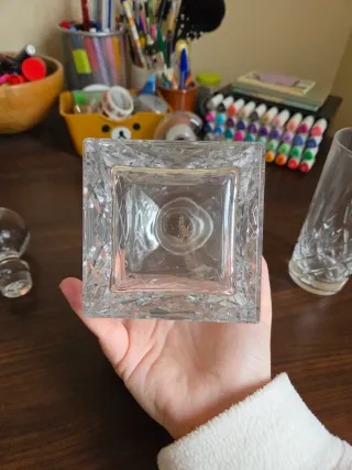 Set Decanter in cristallo al piombo con bicchiere