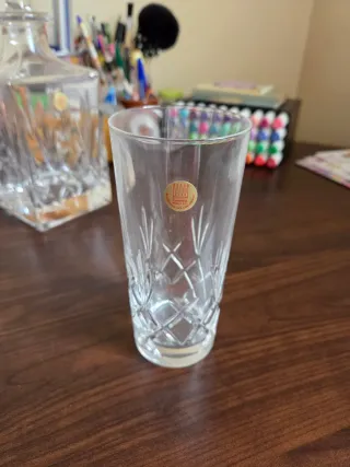 Set Decanter in cristallo al piombo con bicchiere