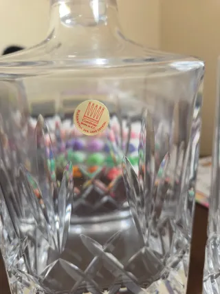 Set Decanter in cristallo al piombo con bicchiere