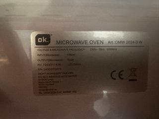 Microondas OK blanco