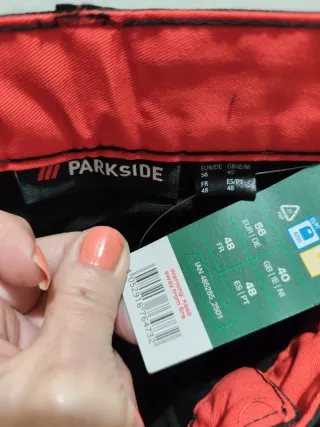 Pantalón PARKSIDE Talla 48 Negro