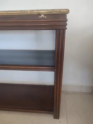 Consola Valentí Madera y Cristal