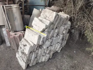 100 Ladrillos Antiguos Macizos Hechos a Mano