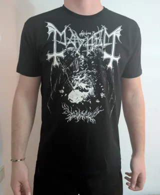 CAMISETA NEGRA - MAYHEM - TALLA XL y más...