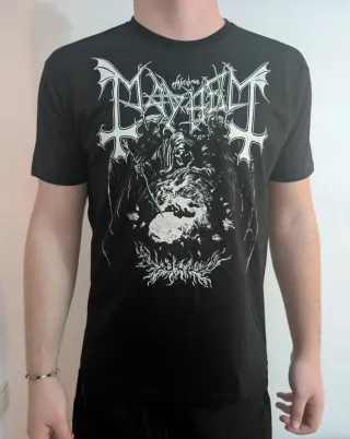CAMISETA NEGRA - MAYHEM - TALLA XL y más...