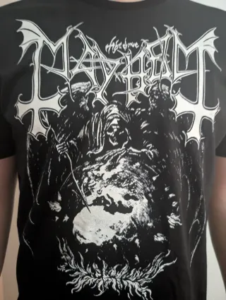 CAMISETA NEGRA - MAYHEM - TALLA XL y más...