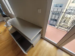 Mueble TV Beige y Blanco de La Oca