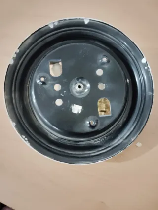 Plafón de techo cristal y metal