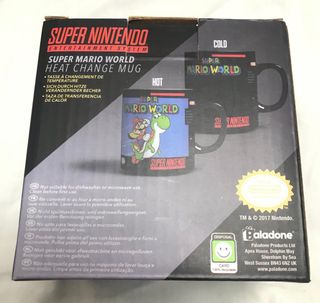 Taza Super Mario World SNES Negra