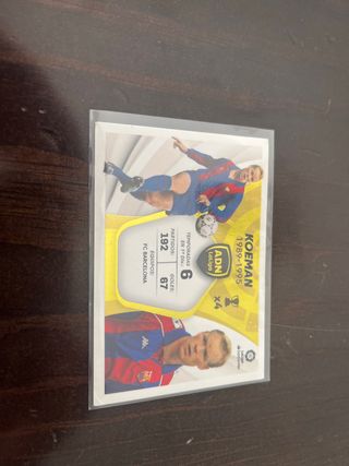 Carta Fútbol Koeman 1989-1995 FC Barcelona
