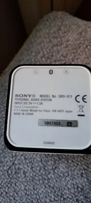 Altavoz Sony SRS Bluetooth Negro/Blanco