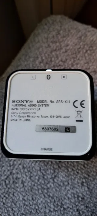 Altavoz Sony SRS Bluetooth Negro/Blanco