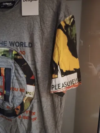 Camiseta Desigual Estampada Talla L