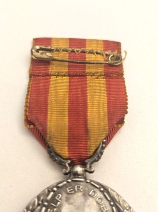 Medalla Antigua Plata Danske Redningskorps