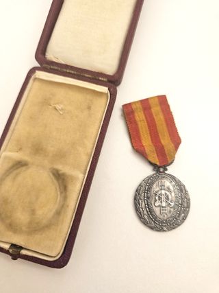 Medalla Antigua Plata Danske Redningskorps