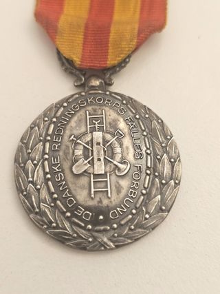 Medalla Antigua Plata Danske Redningskorps